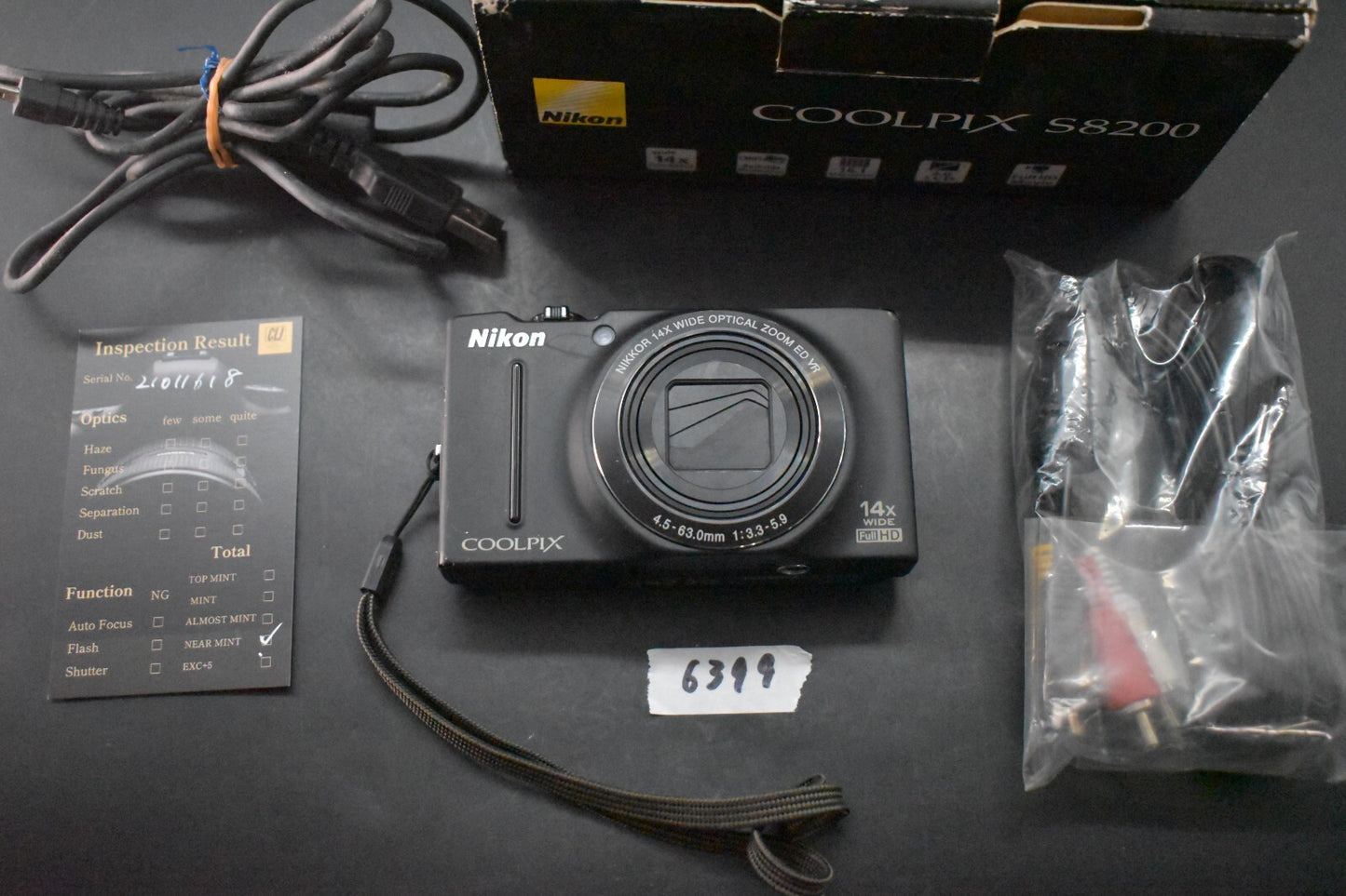 [1 Yr Warranty] Nikon COOLPIX S8200 Black Digital Camera Compact Japan 6399