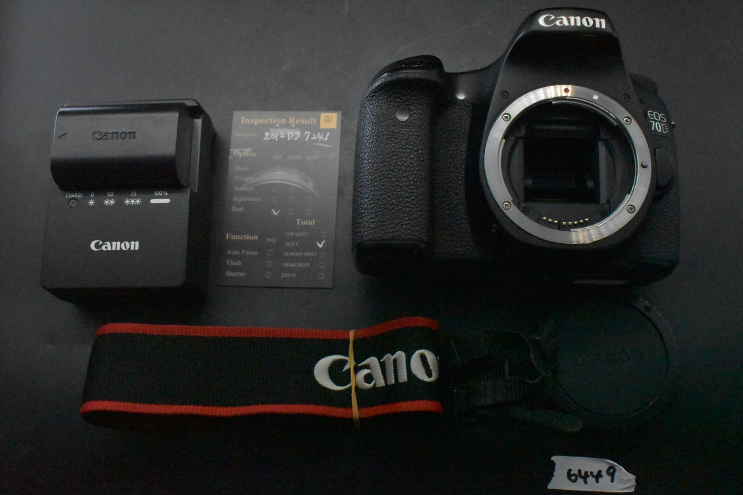 [1 Yr warranty] Canon EOS 70D DSLR Digital SLR Video Camera Body 6449
