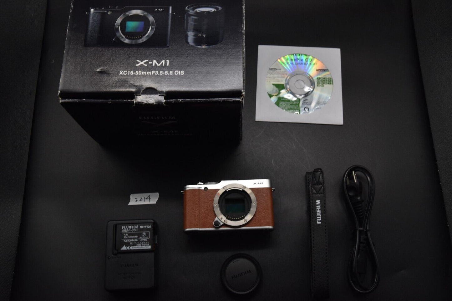 FUJIFILM X-M1 16.3MP Digital Camera Brown Body From JAPAN【ALMOST MINT】3214
