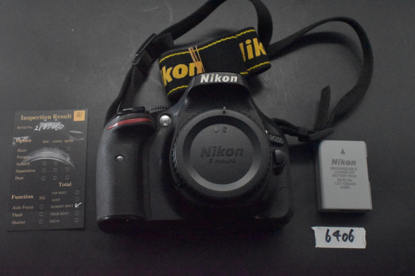 [1 Yr Warranty] Nikon D5200 24.1MP Digital Camera Black Body Only 6406