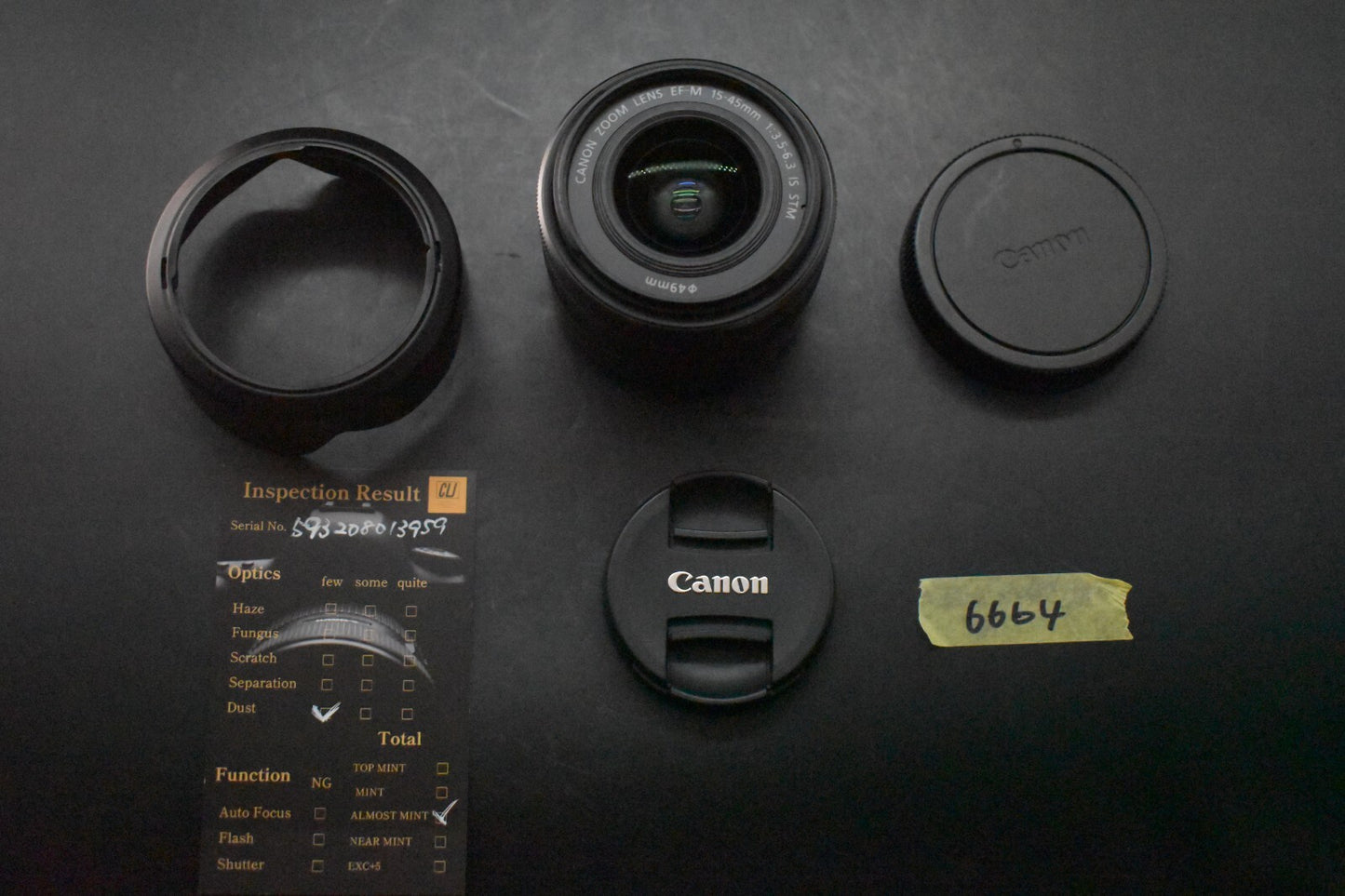 [1 Yr Warranty] Canon EF-M 15-45mm f/3.5-6.3 IS STM Black Lens From Japan 6664