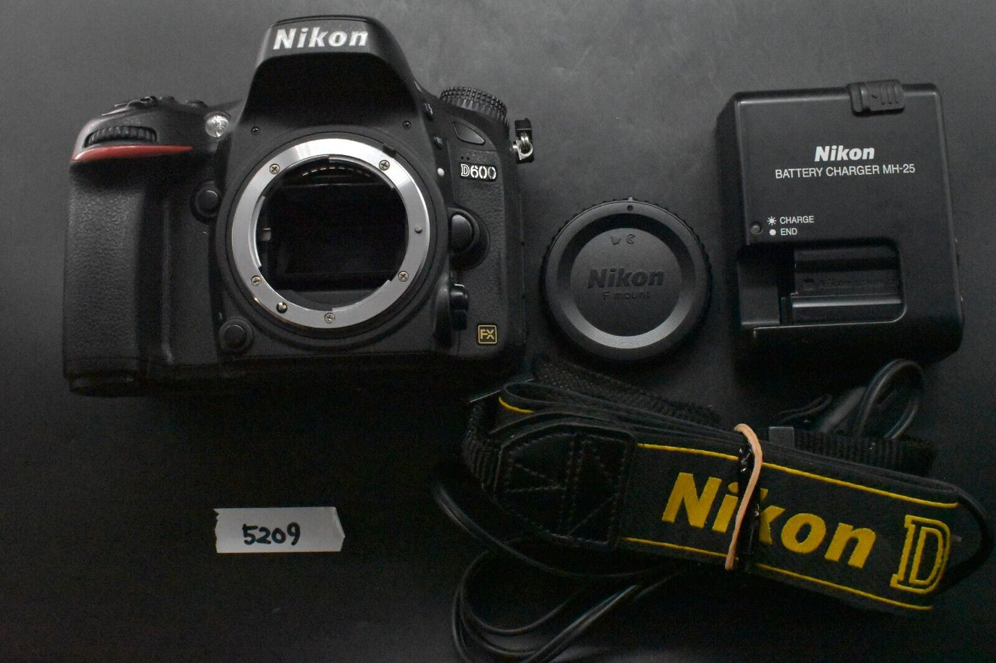 Nikon D600 DSLR Digital SLR Camera Black Used [ALMOST MINT SC18%]  #5209