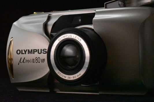 [1 Yr Warranty] Olympus μ Mju II 80 VF Point & Shoot 35mm Film Camera JAPAN 6437