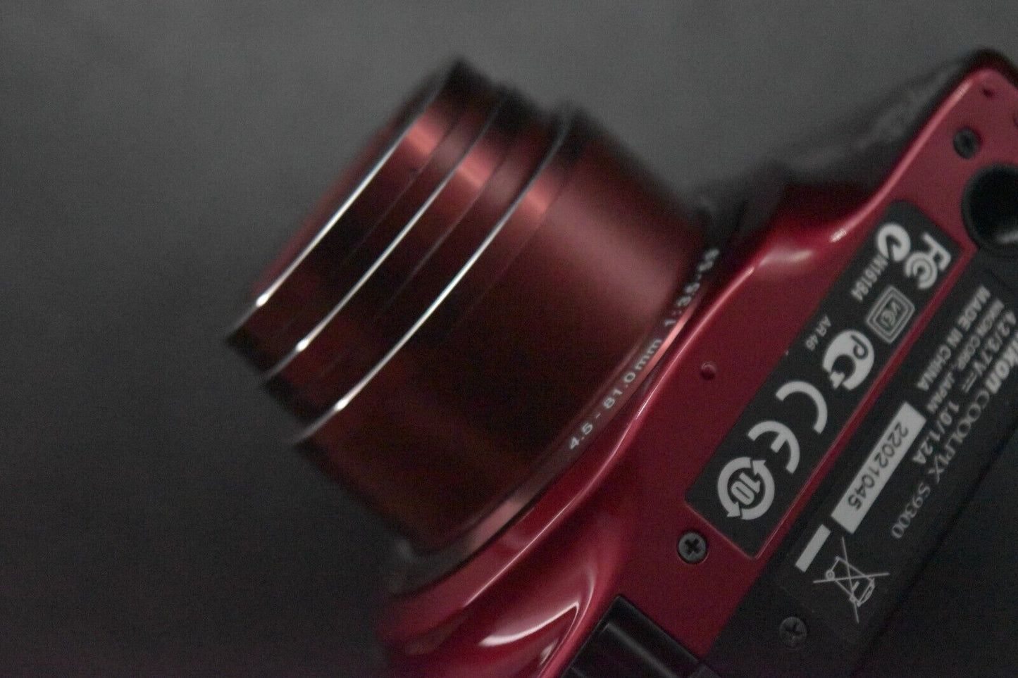 Nikon Coolpix S9300 Red 16.0MP Digital Camera From JAPAN [MINT] #5391