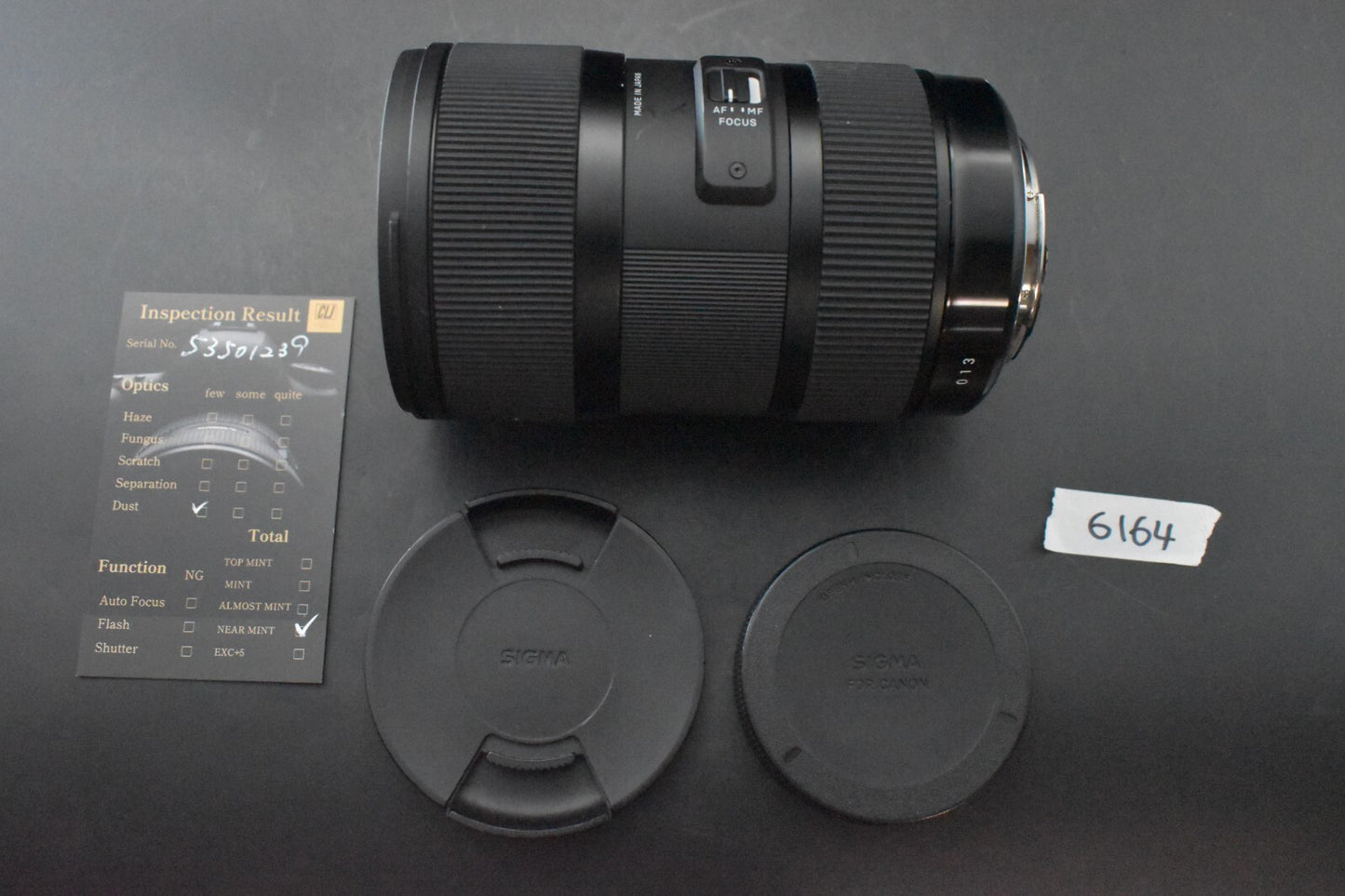 [1 Yr Warranty] Sigma 18-35mm F/1.8 DC HSM Lens For Canon EF mount #6164