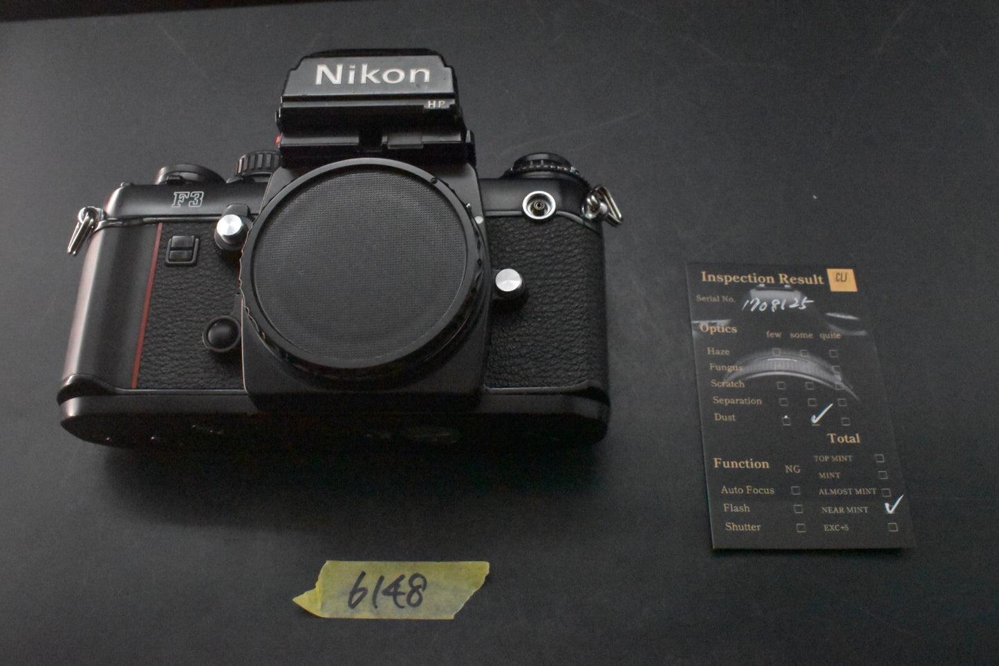 [1 Yr Warranty] Nikon F3 HP F3HP 35mm SLR Black Body Film Camera From JAPAN 6148