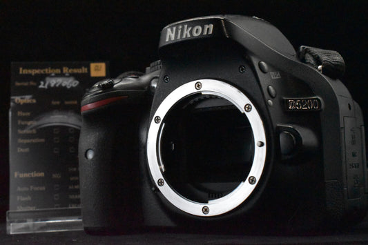 [1 Yr Warranty] Nikon D5200 24.1MP Digital Camera Black Body Only 6406
