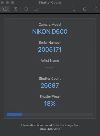 Nikon D600 DSLR Digital SLR Camera Black Used [ALMOST MINT SC18%]  #5209