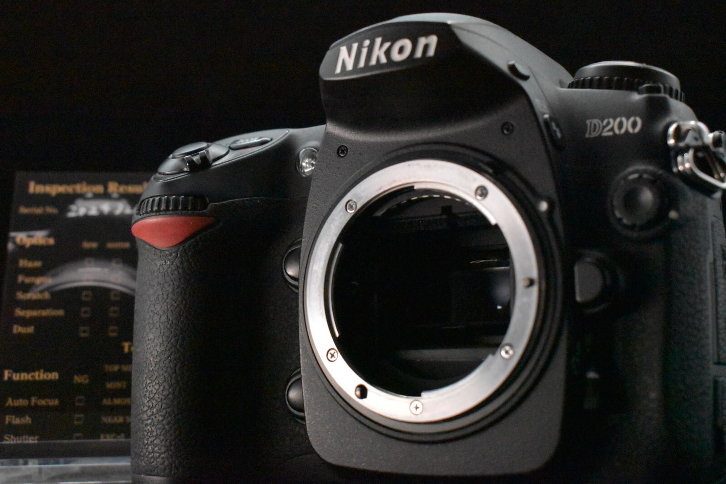 [1 Yr warranty] Nikon D200 10.2MP Digital SLR Camera Black Body Battery 6323