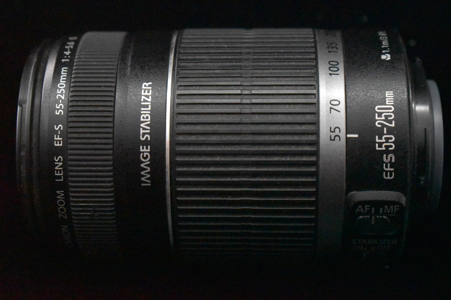 [1 Yr Warranty] Canon EF-S 55-250mm f/4-5.6 IS STM AF ZOOM Lens Black 6807