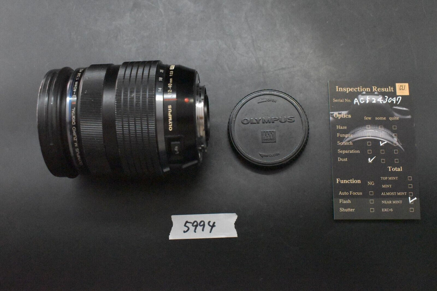 [1 Yr warranty] OLYMPUS M.ZUIKO DIGITAL ED 12-40mm F/2.8 PRO Lens 5994