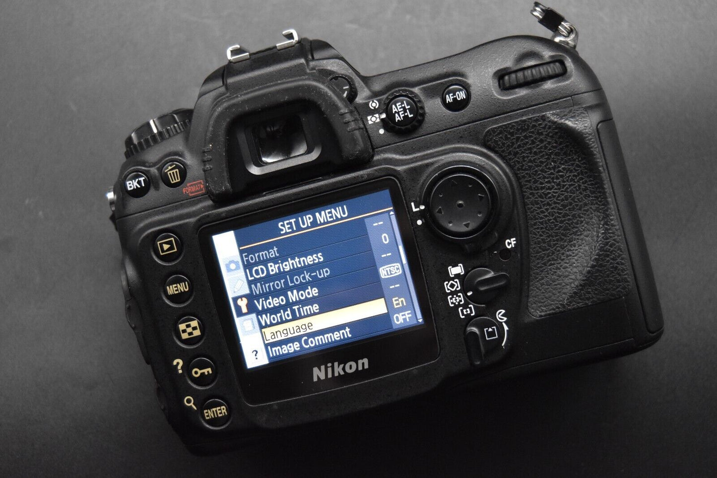 Nikon D200 10.2MP Digital SLR Camera Black Body Battery JAPAN 【MINT- SC 69537】
