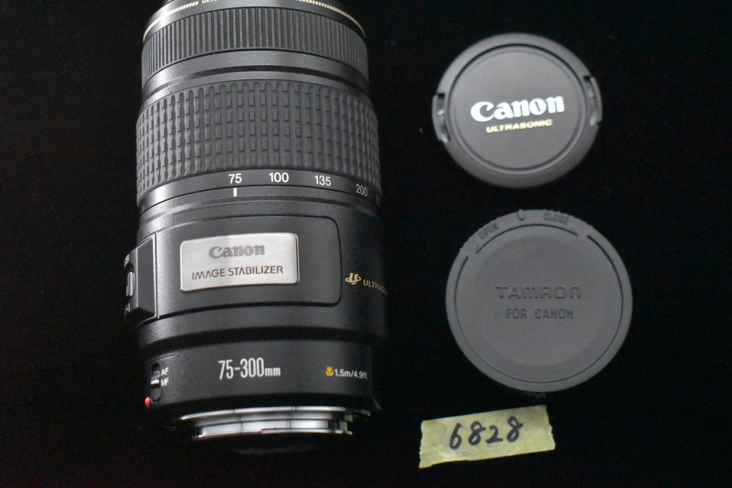 [1 Yr Warranty] Canon EF 75-300mm f/4-5.6 IS USM Telephoto Zoom Lens 6828