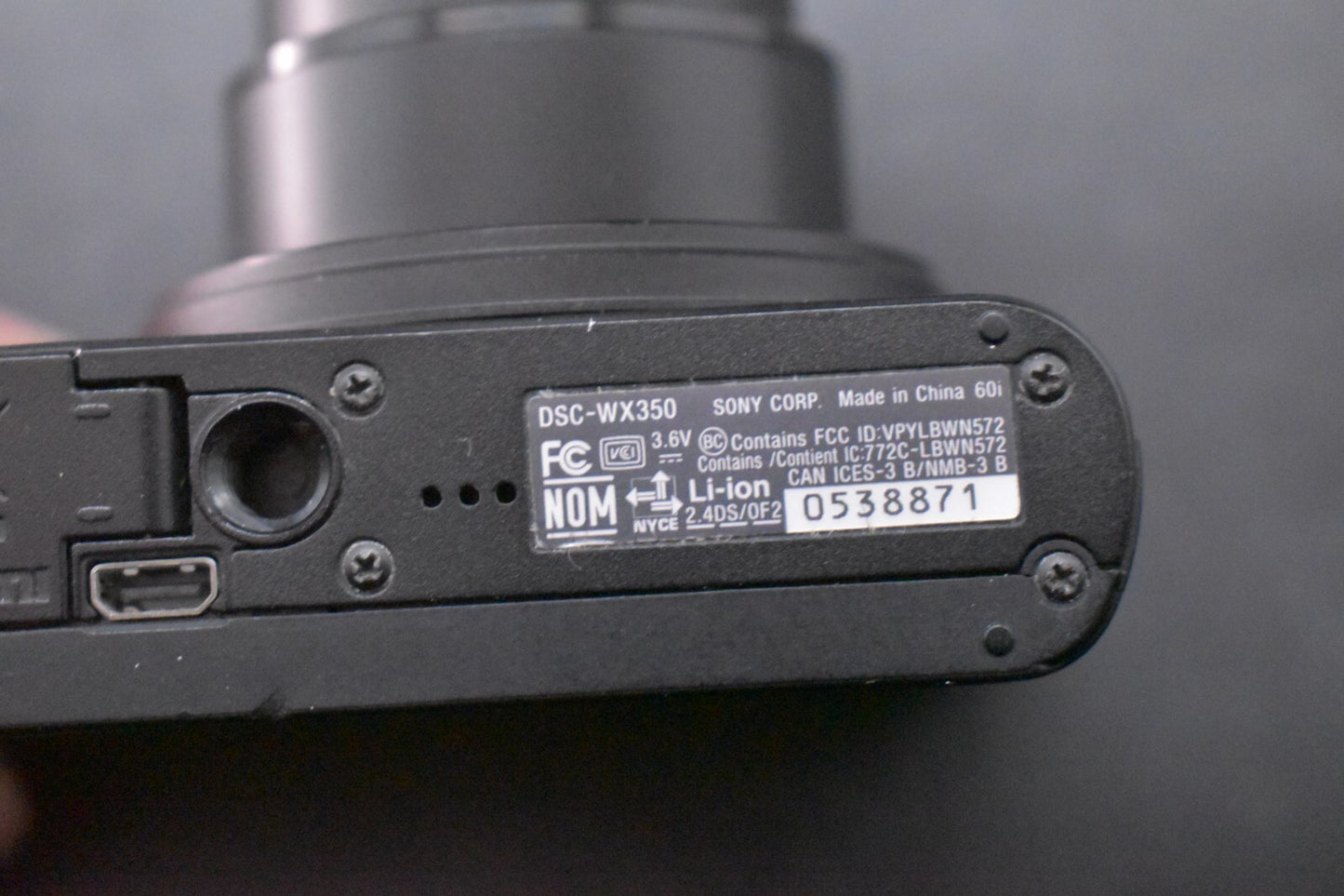 [1 Yr Warranty] Sony Cyber-Shot DSC-WX350 18.2MP Digital Camera Black 6599